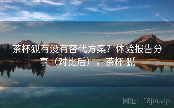 茶杯狐有没有替代方案？体验报告分享（对比后），茶杯 狐