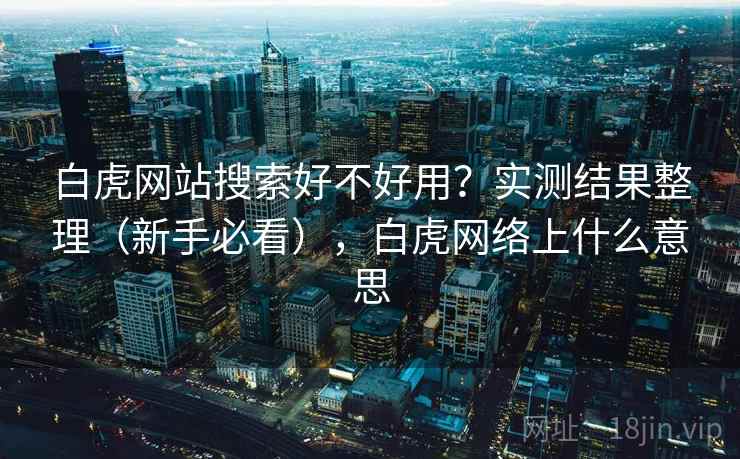 白虎网站搜索好不好用？实测结果整理（新手必看），白虎网络上什么意思